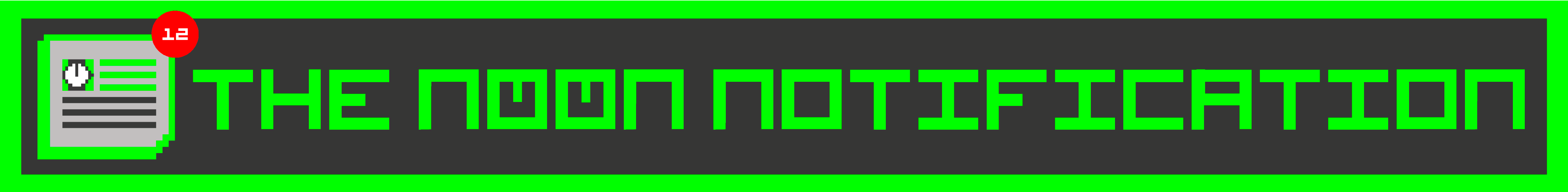 The Noonification banner