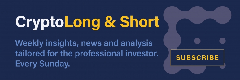 Ad for the crypto newsletter aimed at professional investors, Crypto Long & Short