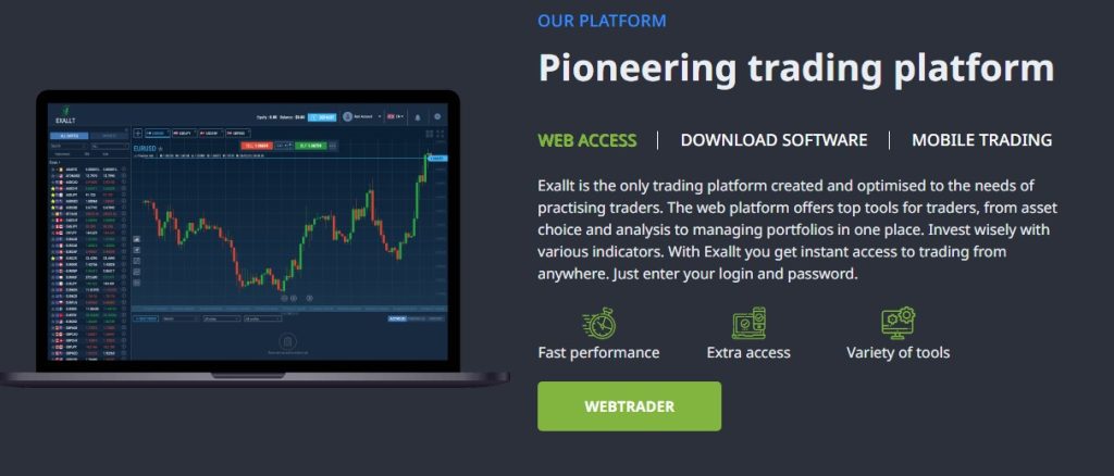 exallt trading platform